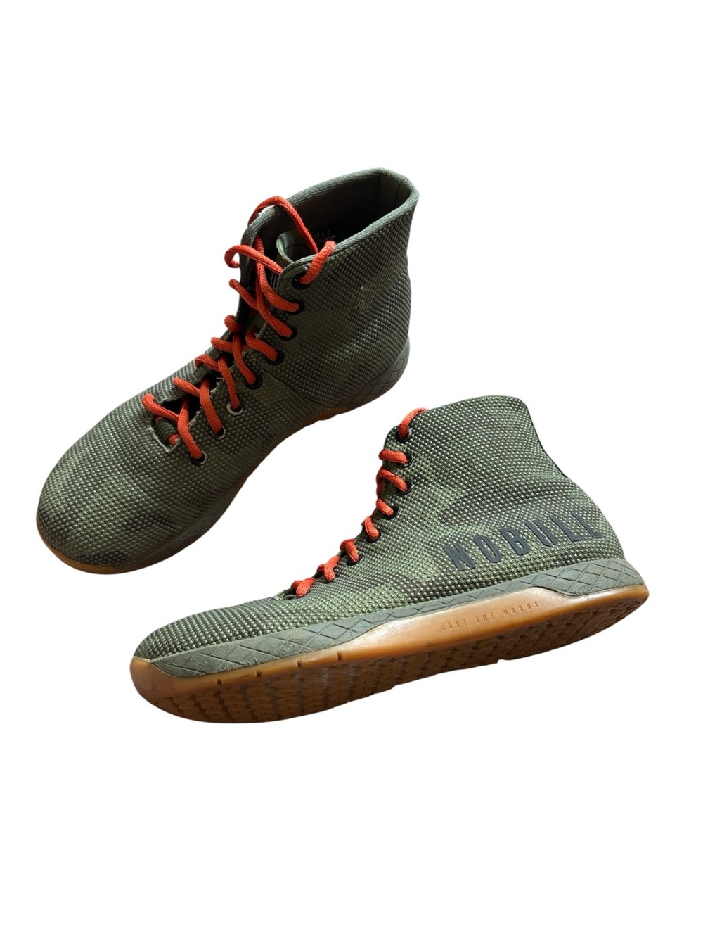 NoBull green Camo High Top traing shoes‎ women’s 9 men’s 7.5